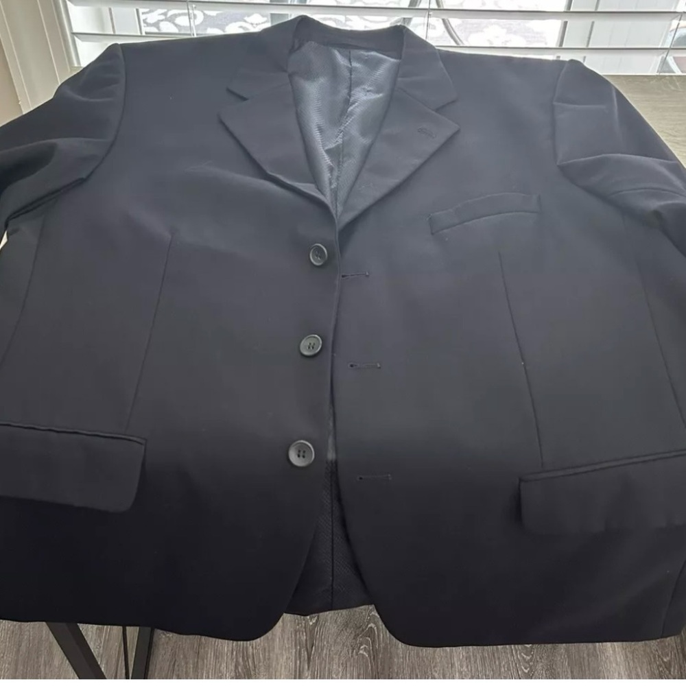Mantoni Navy Blue Extra Fine Super140s Wool Men’s Blazer Jacket Formal Italy